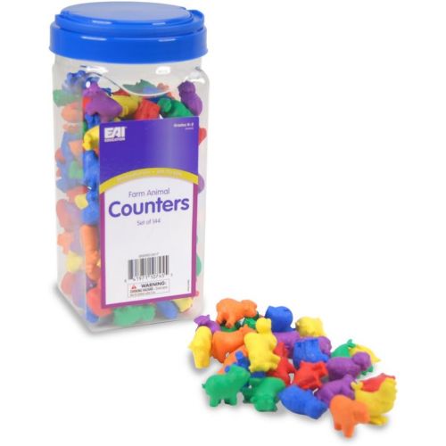  EAI Education Farm Animal Counters - Set of 144