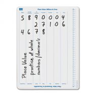 EAI Education Place Value: Millions to Thousandths Dry-Erase Board: Double-Sided - Set of 10