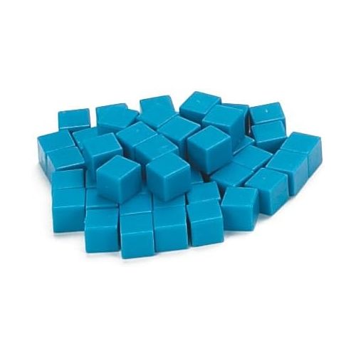  EAI Education Base Ten Units: Blue Plastic - Set of 1000