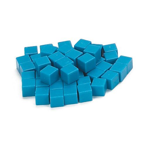  EAI Education Base Ten Units: Blue Plastic - Set of 1000