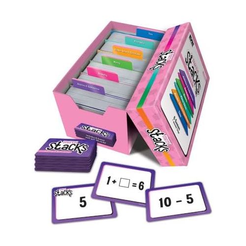  EAI Education Math Stacks Classroom Game, Set of 6: Grades 1-2