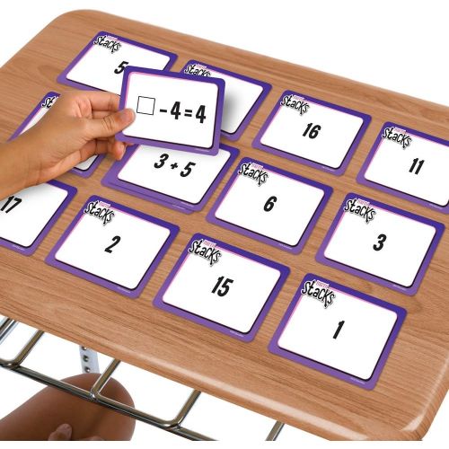  EAI Education Math Stacks Classroom Game, Set of 6: Grades 1-2