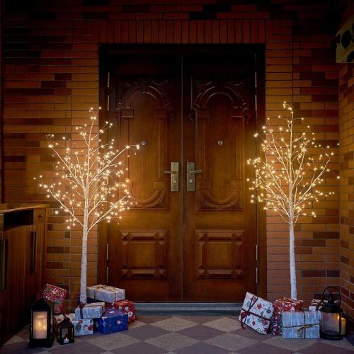  [아마존 핫딜] [아마존핫딜]EAMBRITE 5FT 168LT LED Starlit Birch Tree with Fairy Light Decor Home Holiday Wedding Party