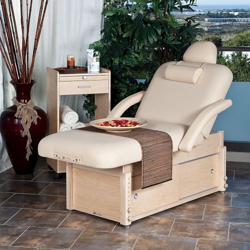  EARTHLITE Stationary Massage Table SEDONA - Solid Hard Maple, Options for 3 Bases, 3 Tops, 6 Colors, Adjustable Height (28-32x73) - Made in the USA