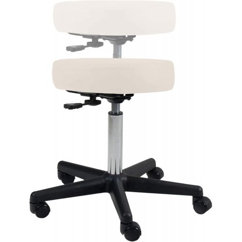  EARTHLITE Pneumatic Massage Salon Drafting Stool - No Leaking (vs. Hydraulic), Adjustable, Rolling, CFC-Free, Medical Spa Facial Chair