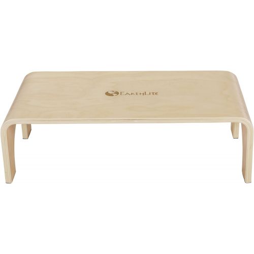  EARTHLITE Wooden Step Stool - 7 High, Large Surface, Strong & Stable Bed Step, Foot Stool, Massage Step-Up