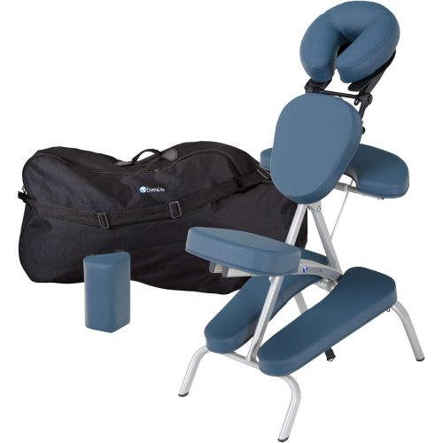  EARTHLITE Vortex Portable Massage Chair Package - Portable, Compact, Strong and Lightweight (15lb) incl. Carry Case, Sternum Pad & Strap