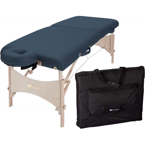  EARTHLITE Portable Massage Table HARMONY DX  Eco-Friendly Design, Hard Maple, Superior Comfort, Deluxe Adjustable Face Cradle, Heavy-Duty Carry Case (30 x 73)