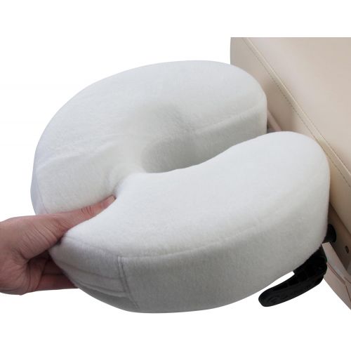  EARTHLITE Massage Face Cradle Cushion MEMORY FOAM - Massage Table & Massage Chair Headrest Pillow w Washable Fleece Cover