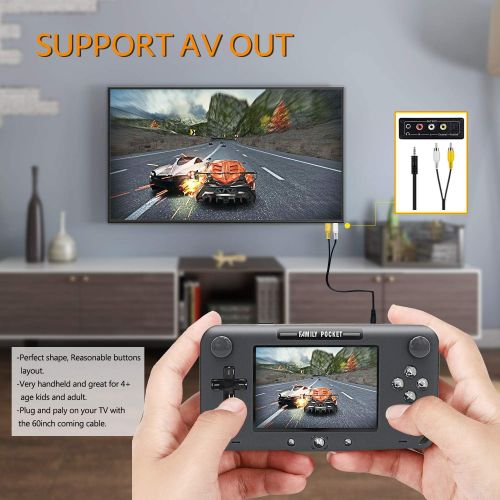  [아마존베스트]EASEGMER Handheld Games for Kids Adult, Built-in 2000+ Retro Handheld Video Games with 16 TF Card - 4 LCD Electronic Learing Games Console with 16 Bit Game Controller for Travel an