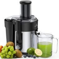 EASEHOLD Upgraded Juicer Machine, Centrifugal Juice Extractor for Vegetable and Fruit, Anti-Drip, Easy to Clean, BPA-Free with Juice Jug and Pulp Container, 800W (max 1000W)