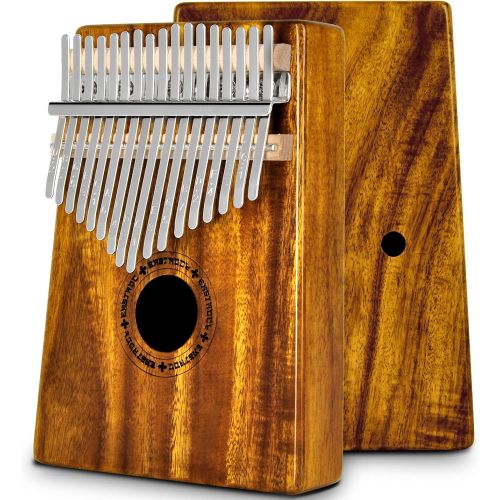  EastRock Kalimba 17 Keys Thumb Piano with Tune Hammer,Portable Musical Instrument Gifts for Kids and Adult Beginners Kalimba(Mbira Acacia/Koa）