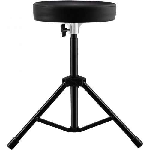  [아마존베스트]EastRock Height Adjustable Universal Drum Throne,Padded Drum Seat Drumming Stools with Anti-Slip Feet for Adults and Kids Drummers, Black (Black)