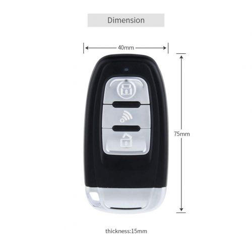  EASYGUARD EC002 Smart Key RFID PKE Car Alarm System Passive Keyless Entry Remote Engine Start Starter Push Start Button & Touch Password Entry Hopping Code