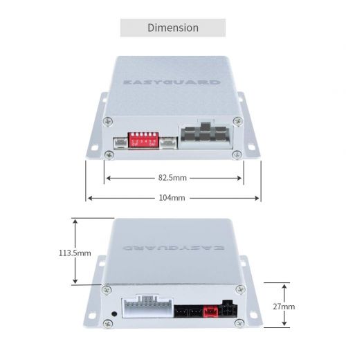  EASYGUARD EC002 Smart Key RFID PKE Car Alarm System Passive Keyless Entry Remote Engine Start Starter Push Start Button & Touch Password Entry Hopping Code