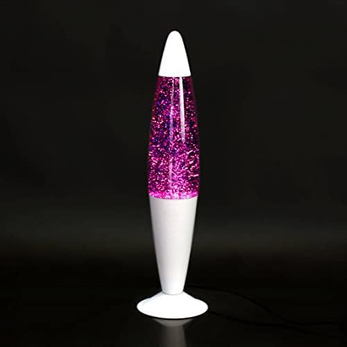  EASYLIGHT Dekorative Lavalampe JENNY Glitter Violett Lila Weiss 42cm hoch Tischleuchte Stimmungslicht