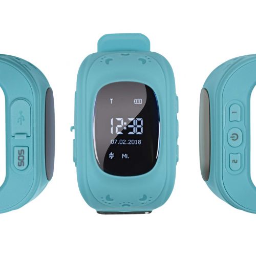  EASYmaxx Kinder Smartwatch | Smart Watch mit GPS Funktion, Elektrisches Digital Armband fuer Jungen und Madchen | SOS Telefon, Standortlokalisierung, Tracker [Blau]