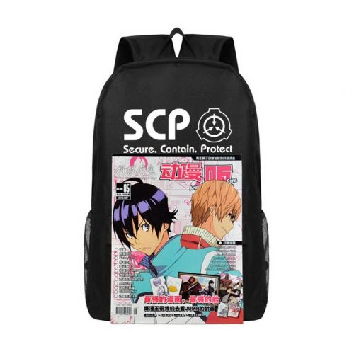  EB ACAD SCP Foundation Backpack Creative Japan Anime School Bag for Children Students