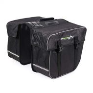 EBIKELING Double Rear Seat Pannier Bag, Cycling Electric Bicycle Bag - w/Reflective Strips - 28L