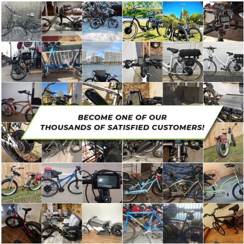  EBIKELING Waterproof Ebike Conversion Kit for Electric Bike 26 Front or Rear Wheel Electric Bicycle Hub Motor Kit