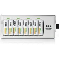 [아마존베스트]EBL Rechargeable AA Batteries 2300mAh Long Lasting Battery (8 Counts) with Battery Charger for AA...