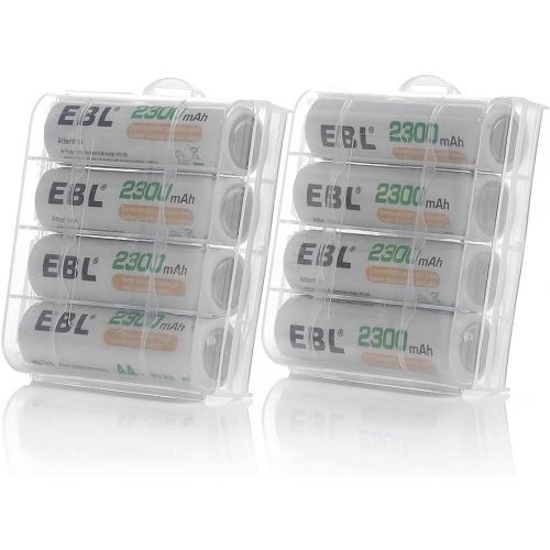  [아마존베스트]EBL Rechargeable AA Batteries 2300mAh Long Lasting Battery (8 Counts) with Battery Charger for AA...