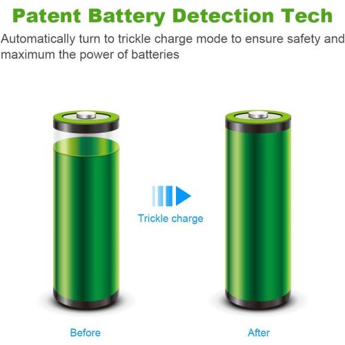  [아마존베스트]EBL Rechargeable AA Batteries 2300mAh Long Lasting Battery (8 Counts) with Battery Charger for AA...