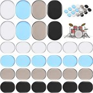 [아마존베스트]EBOOT 48 Pieces Drum Dampeners Gel Pads Silicone Drum Silencers Soft Drum Dampening Gel Pads 4 Colors Drum Mute Pads for Drums Tone Control