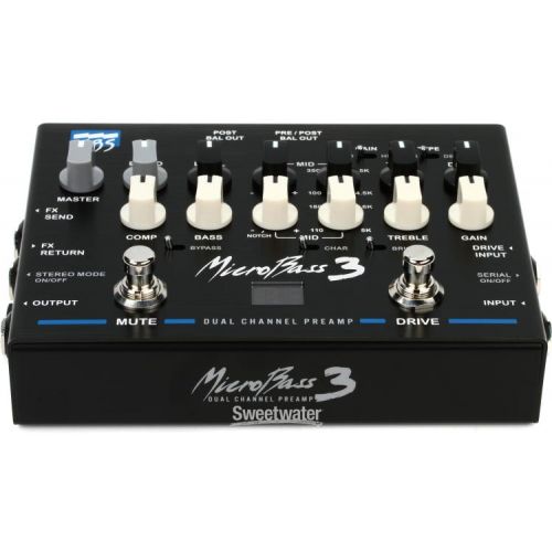  EBS MicroBass 3 2-channel Preamp Pedal Demo