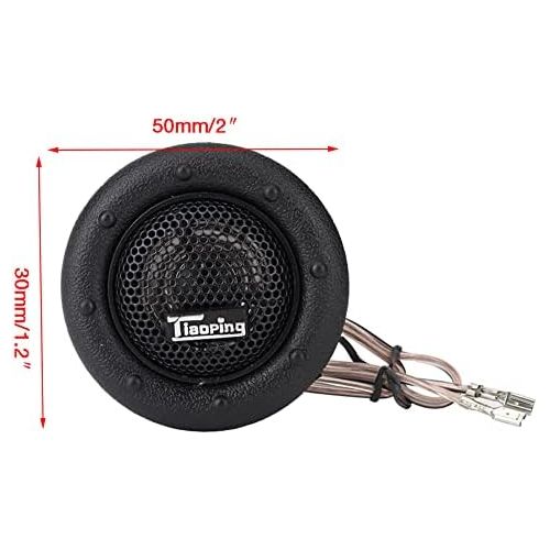  EBTOOLS 12V 150W Black Car Tweeter Kit Mini Super Power Loud Dome Audio Speaker Tweeter Speaker Horn