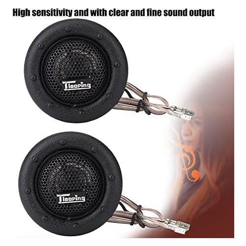  EBTOOLS 12V 150W Black Car Tweeter Kit Mini Super Power Loud Dome Audio Speaker Tweeter Speaker Horn