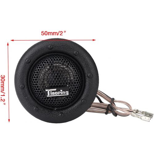  EBTOOLS 12V 150W Black Car Tweeter Kit Mini Super Power Loud Dome Audio Speaker Tweeter Speaker Horn