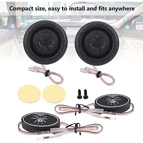  EBTOOLS 12V 150W Black Car Tweeter Kit Mini Super Power Loud Dome Audio Speaker Tweeter Speaker Horn