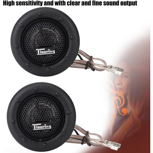  EBTOOLS 12V 150W Black Car Tweeter Kit Mini Super Power Loud Dome Audio Speaker Tweeter Speaker Horn