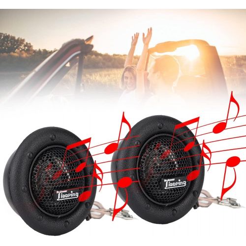  EBTOOLS 12V 150W Black Car Tweeter Kit Mini Super Power Loud Dome Audio Speaker Tweeter Speaker Horn