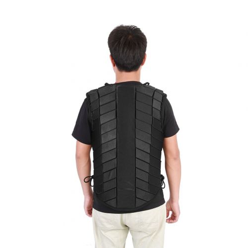  EBTOOLS Horse Riding Equestrian Vest, Black Unisex Guard Vest Protective Body Protector Gear