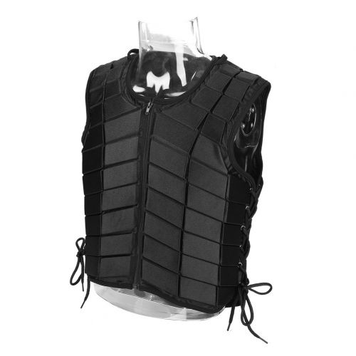  EBTOOLS Horse Riding Equestrian Vest, Black Unisex Guard Vest Protective Body Protector Gear