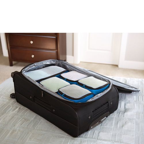  EBags eBags Ultralight Travel Packing Cubes - Lightweight Organizers - Super Packer 5pc Set - (Black)