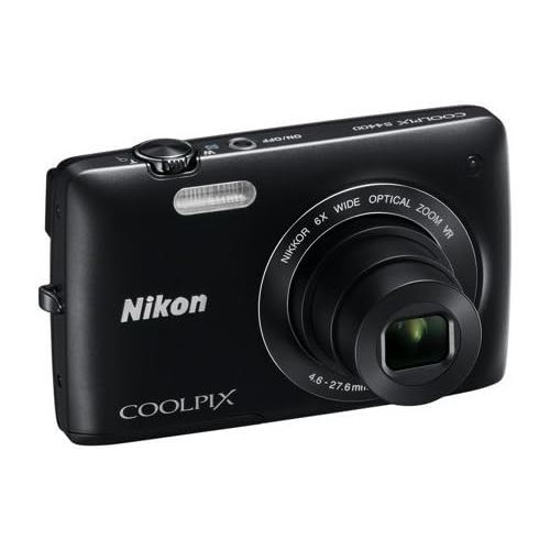  EBasket Nikon COOLPIX S4400 20.1MP 6X Optical Zoom Digital Camera - Black