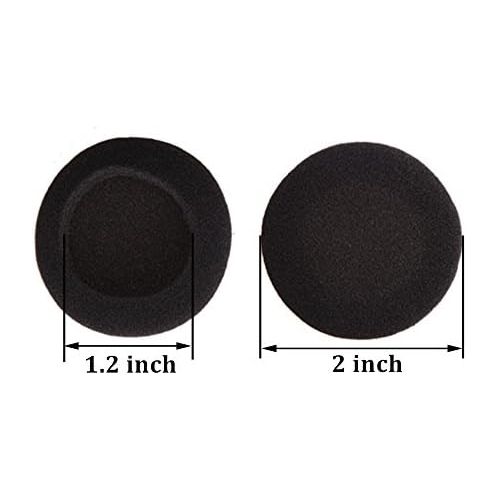  [아마존베스트]EBoot 2 Inch Headphone Pads Ear Pads Foam Cushions for Sony Philips Headphones Black 5 Pairs