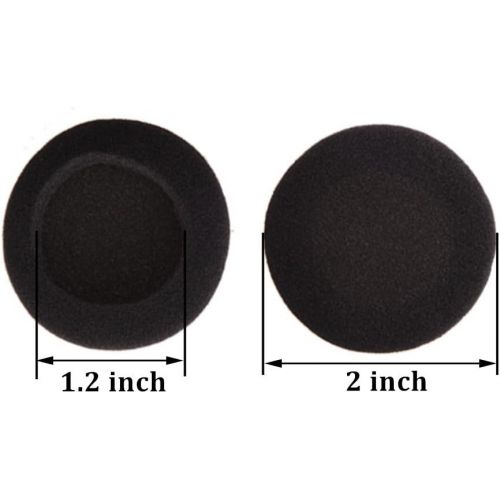  [아마존베스트]EBoot 2 Inch Headphone Pads Ear Pads Foam Cushions for Sony Philips Headphones Black 5 Pairs