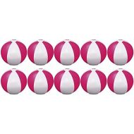 [아마존베스트]EBuyGB eBuyGB Pack of 10 Inflatable Colour Ball - Beach Pool Game, Pink, 22 cm/9