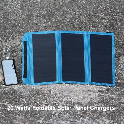  [아마존베스트]ECEEN External Frame Hiking Backpack 68L with 20 Watts Solar Charger Panel
