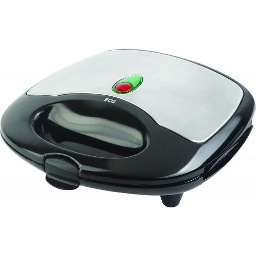  ECG S 179Sandwich Toaster, 700Watt, Stainless Finish, Black