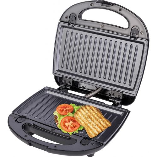  ECG S 299 3in1 Sandwich Maker, Schwarz, Edelstahl