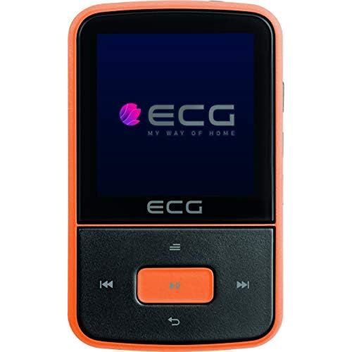  [아마존베스트]ECG PMP 30 8GB Black&Orange MP3/MP4 Player - 8GB Memory - 30 FM Transmitter Dialling Codes, MP3 from Micro SD Card, Dictaphone Sports Clip, Button Lock, USB 2.0 In-Ear Headphones