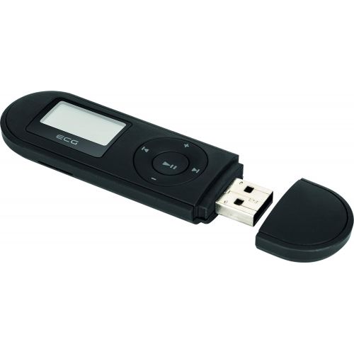  [아마존베스트]ECG PMP 20 4GB Black MP3 Player - MP3, WMA, WAV; Internal Memory 4 GB; Voice Recorder, Headphone Input; USB 2.0; In-Ear Headphones Black