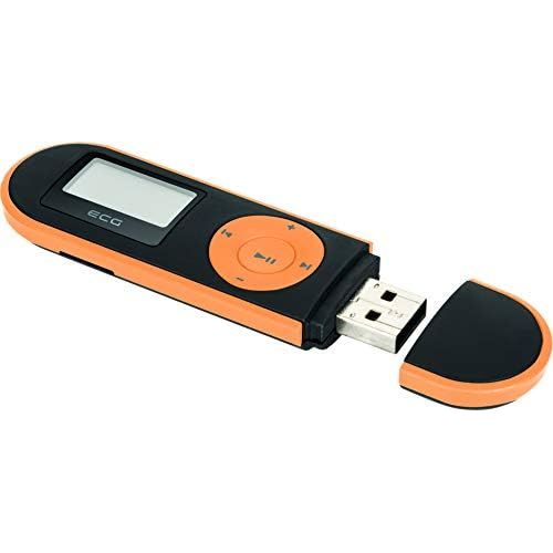  [아마존베스트]ECG PMP 20 4GB Black&Orange MP3 Player - MP3, WMA, WAV; Internal Memory 4 GB; Voice Recorder, Headphone Input, USB 2.0; In-Ear Headphones Orange / Black