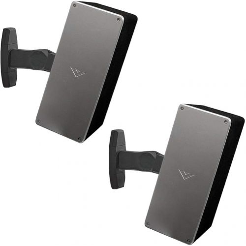  ECHOGEAR Speaker Wall & Ceiling Mount Pair - Universal Design Works with Vizio, Sony, & More - Tilt & Swivel Without Tools for Surround Sound - Easy to Install Indoors & Outdoors