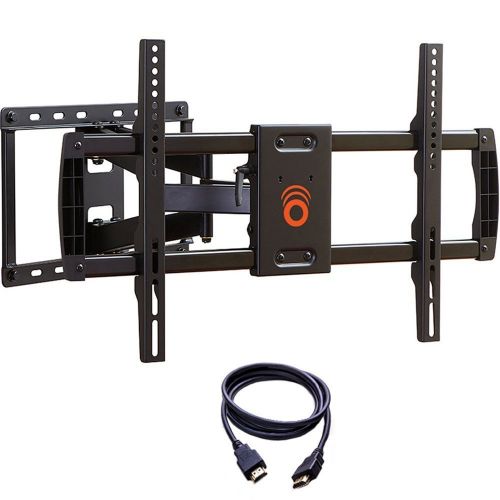  ECHOGEAR Full Motion Articulating TV Wall Mount Bracket for Most 37-70 inch LED, LCD, OLED and Plasma Flat Screen TVs wVESA Patterns up to 600 x 400-16 Extension - EGLF1-BK